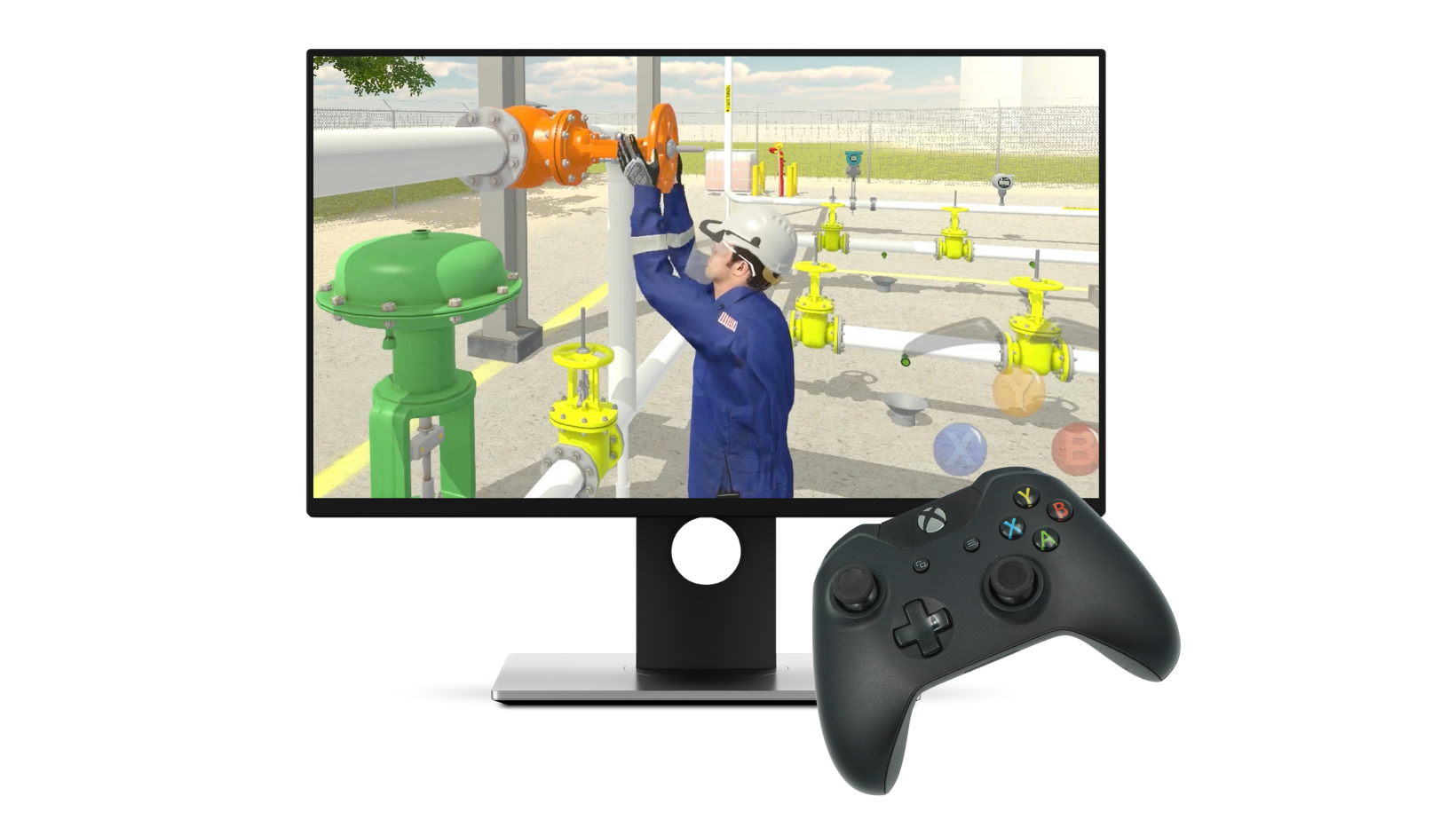 Learn lockout tagout procedures through 3D game engine technology used in LOTO EXP.